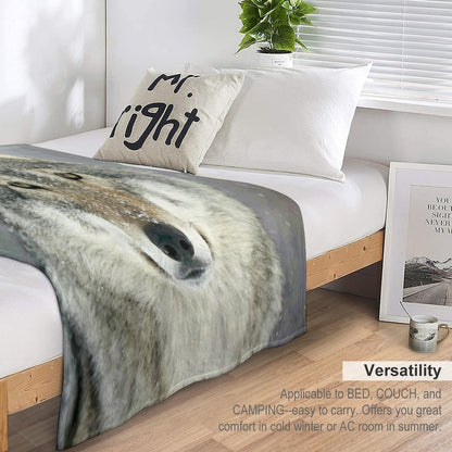 GREY WOLF Throw Blanket