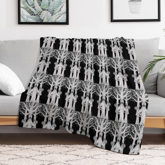 Denizens of The Diabolic Wood Throw Blanket
