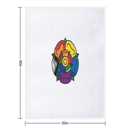 Pride Bloom Throw Blanket