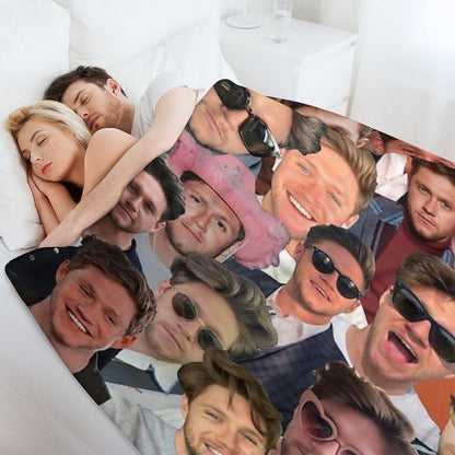 NiallHoran Photo Collage Throw Blanket