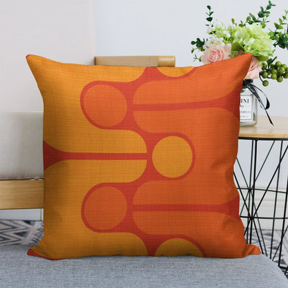 Golden Oldie Linen Throw Pillow Cover