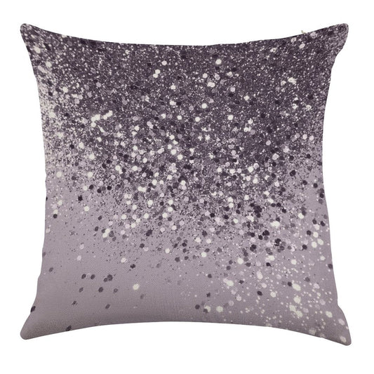 Lavender Lady Glam #2 (Photo of Glitter Only - Not Reflective) Linen Throw Pillow Cover