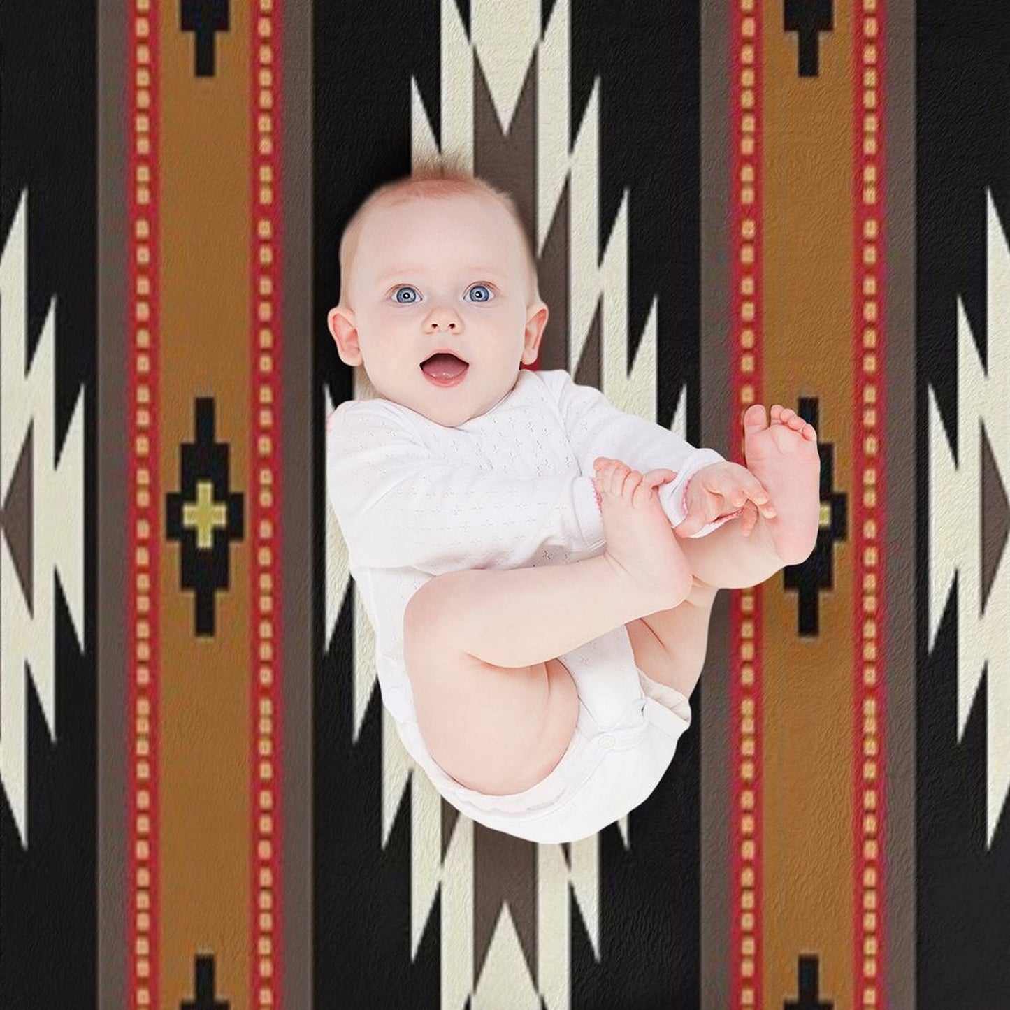 Navajo Blanket Design 7 Throw Blanket