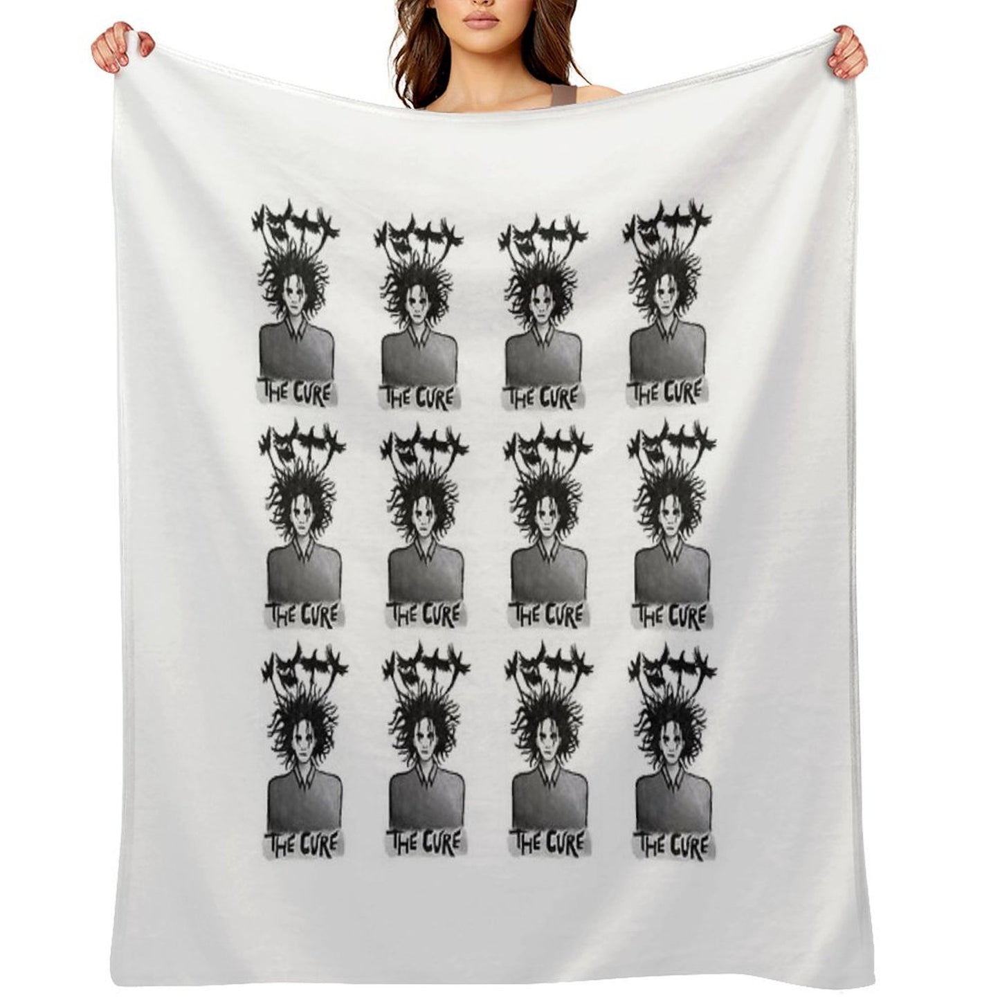 The Cure Print 1 Throw Blanket