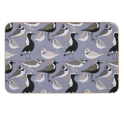 Plethora of Plovers  Easy Maintenance Bath Mat