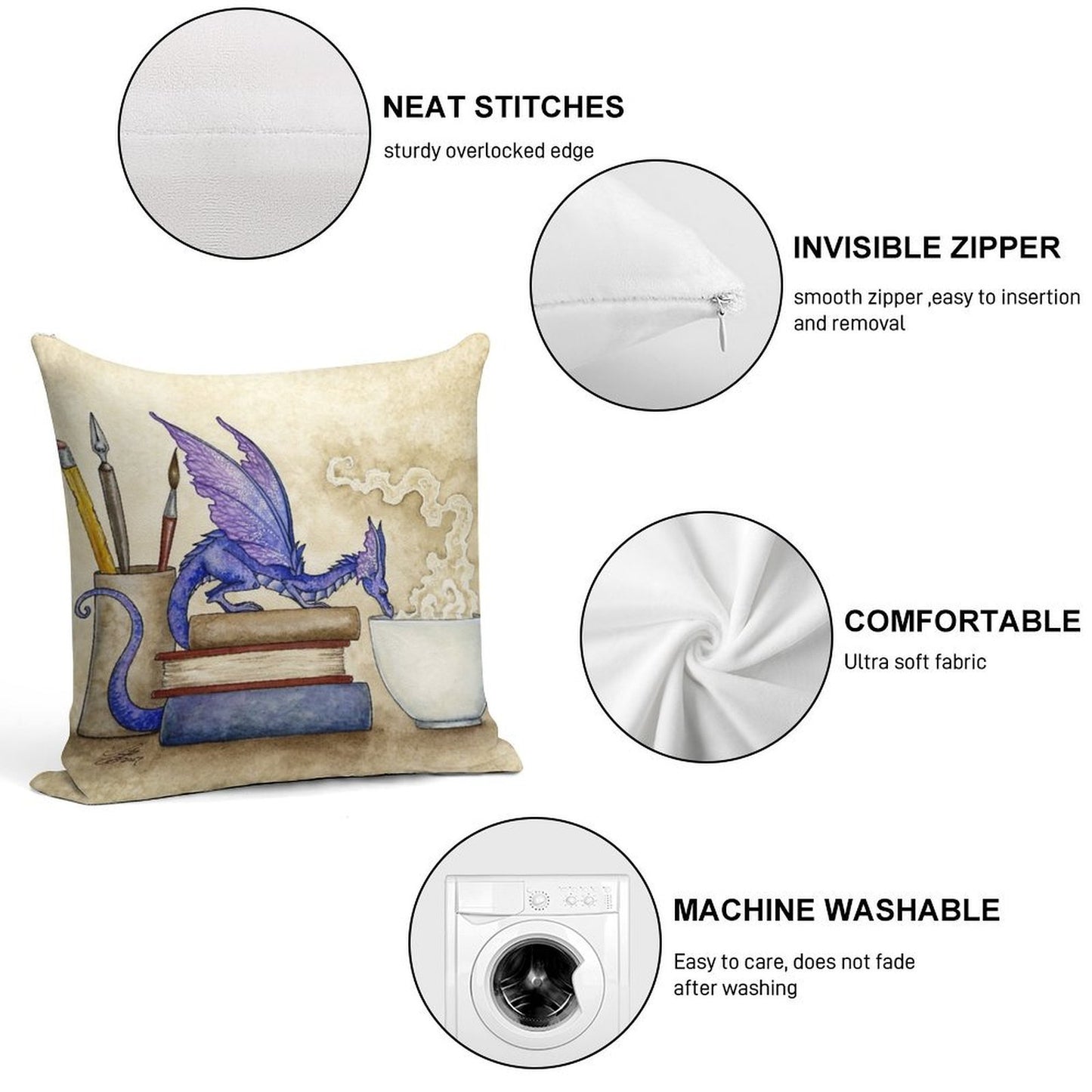 Whats In Here Soft Home Decor Throw Pillow