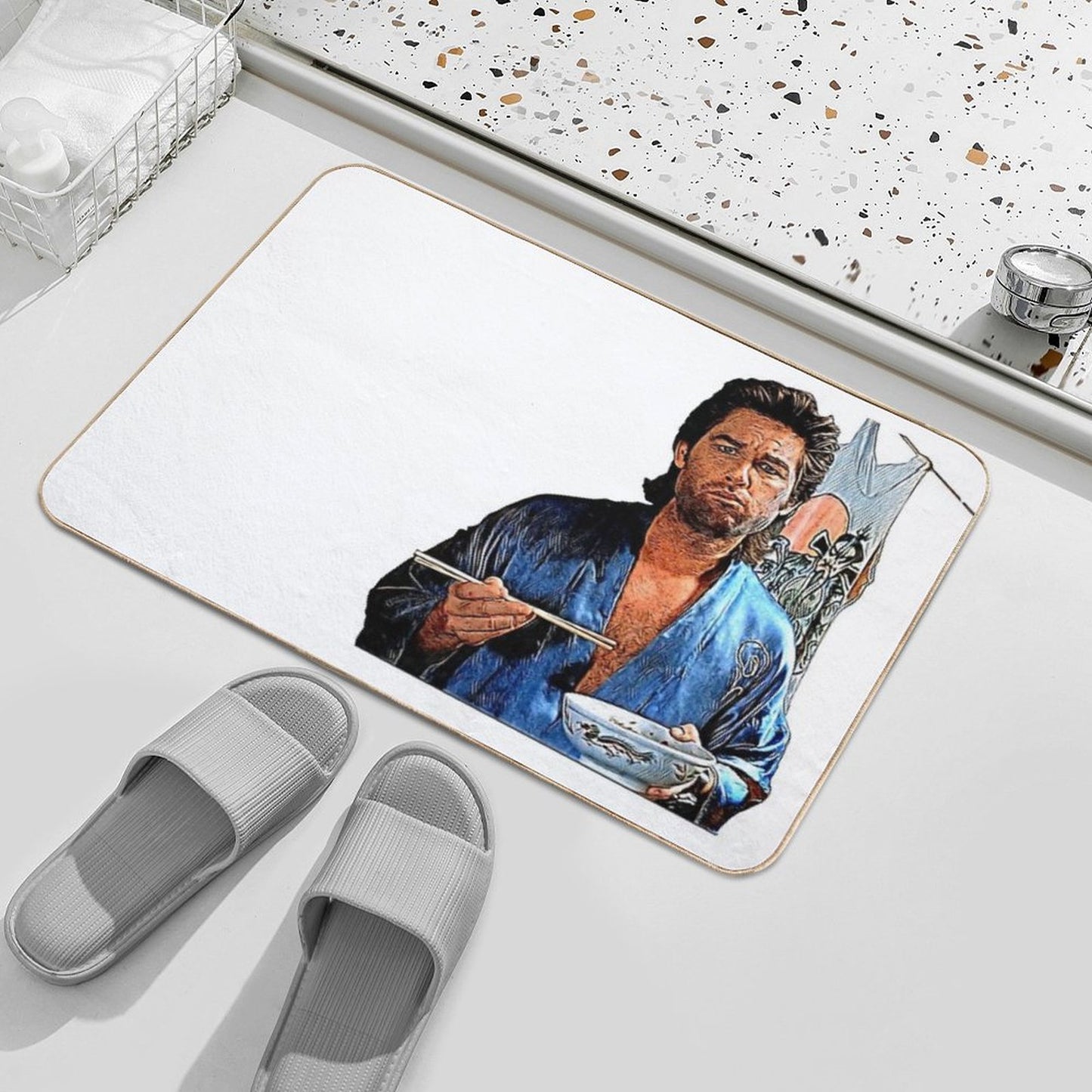 Eating Noodles Bath Mat