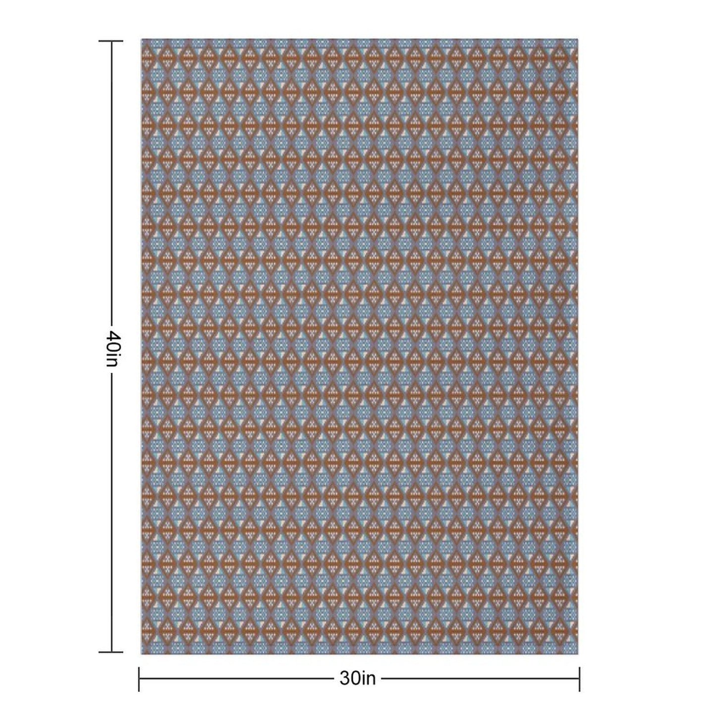 Pixel Art Pattern Seamless for Fabric Throw Blanket