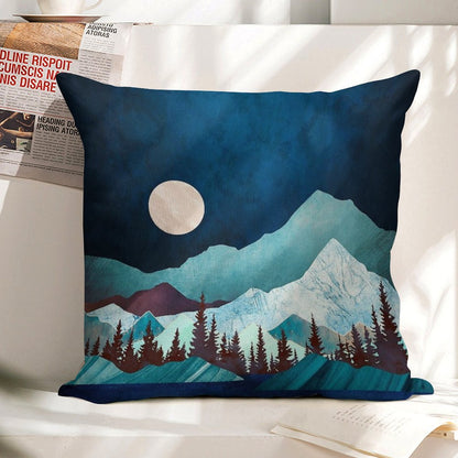 Moon Bay Linen Throw Pillow Cover