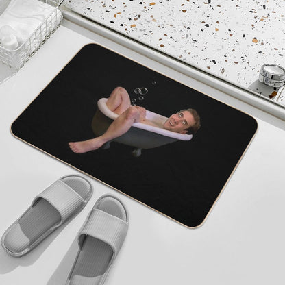 Nicholas Cage Taking A Bath Bath Mat