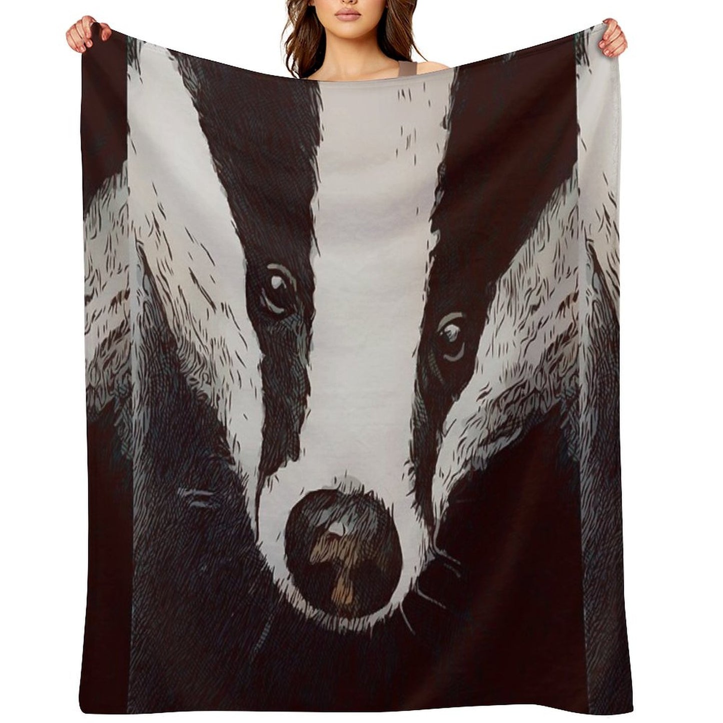 Badger Throw Blanket