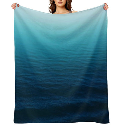 Deep Blue Throw Blanket