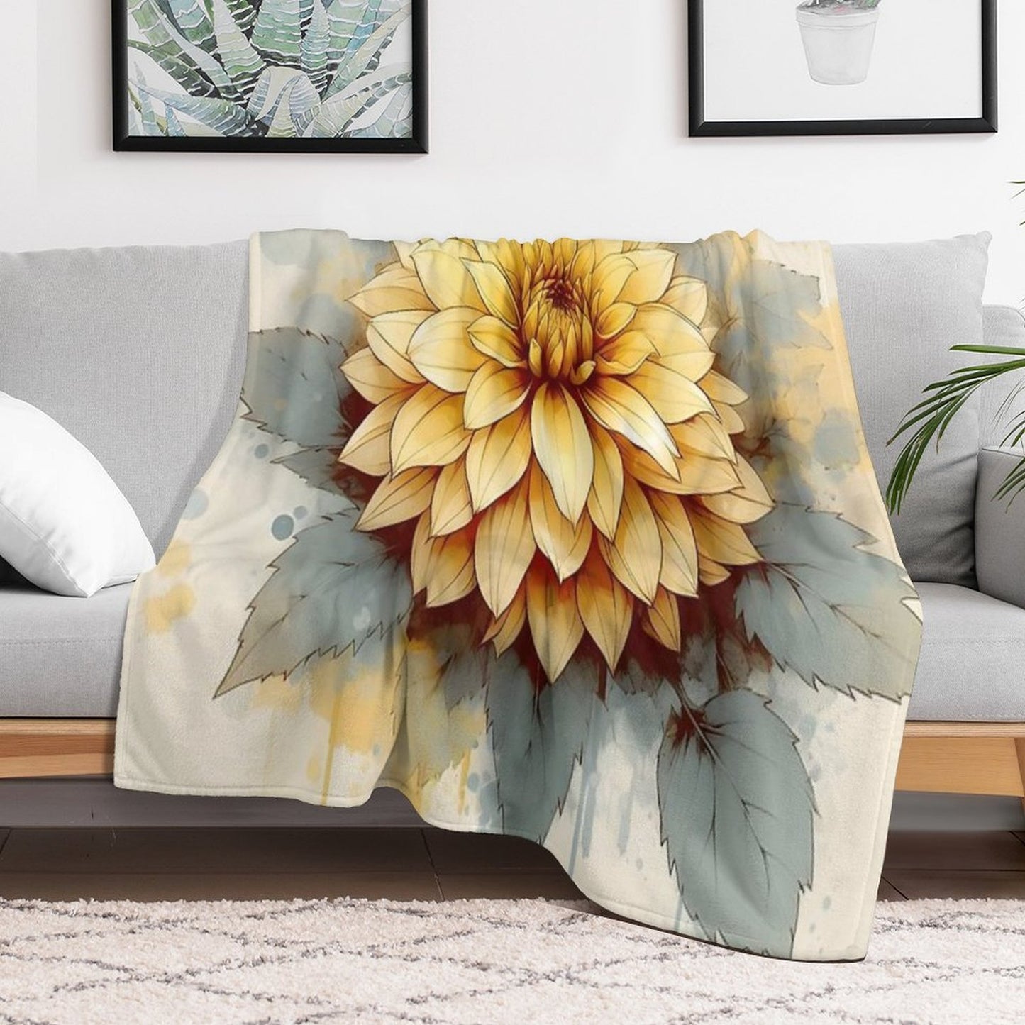 Dahlia Throw Blanket