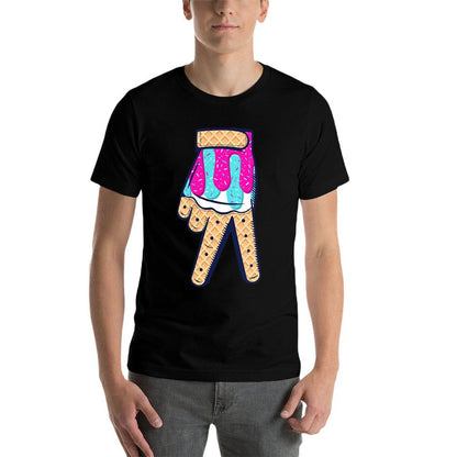 Baseball Ice Cream Drip Boys Home Plate Glove Respect Drip  Vintage-inspired T-Shirt