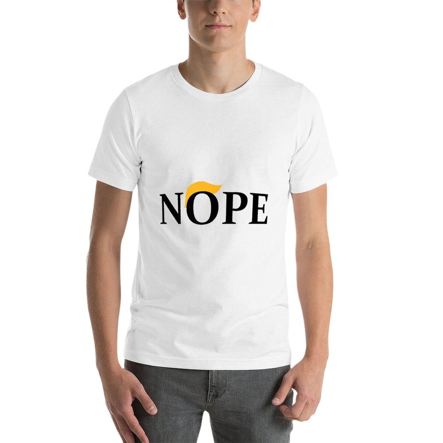 NOPE with Blond Hairs  Tagless Design T-Shirt