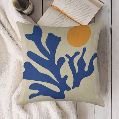 Sunshine Matisse Linen Throw Pillow Cover