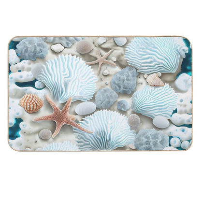 Seashells And Starfish  Toxin-Free Bath Mat
