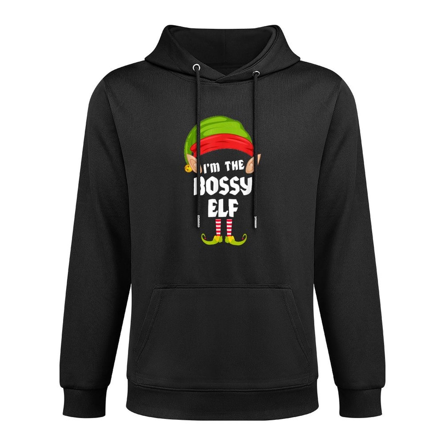 Funny Bossy Elf Matching Family Group PJ Christmas Pilling-Resistant Hoodie