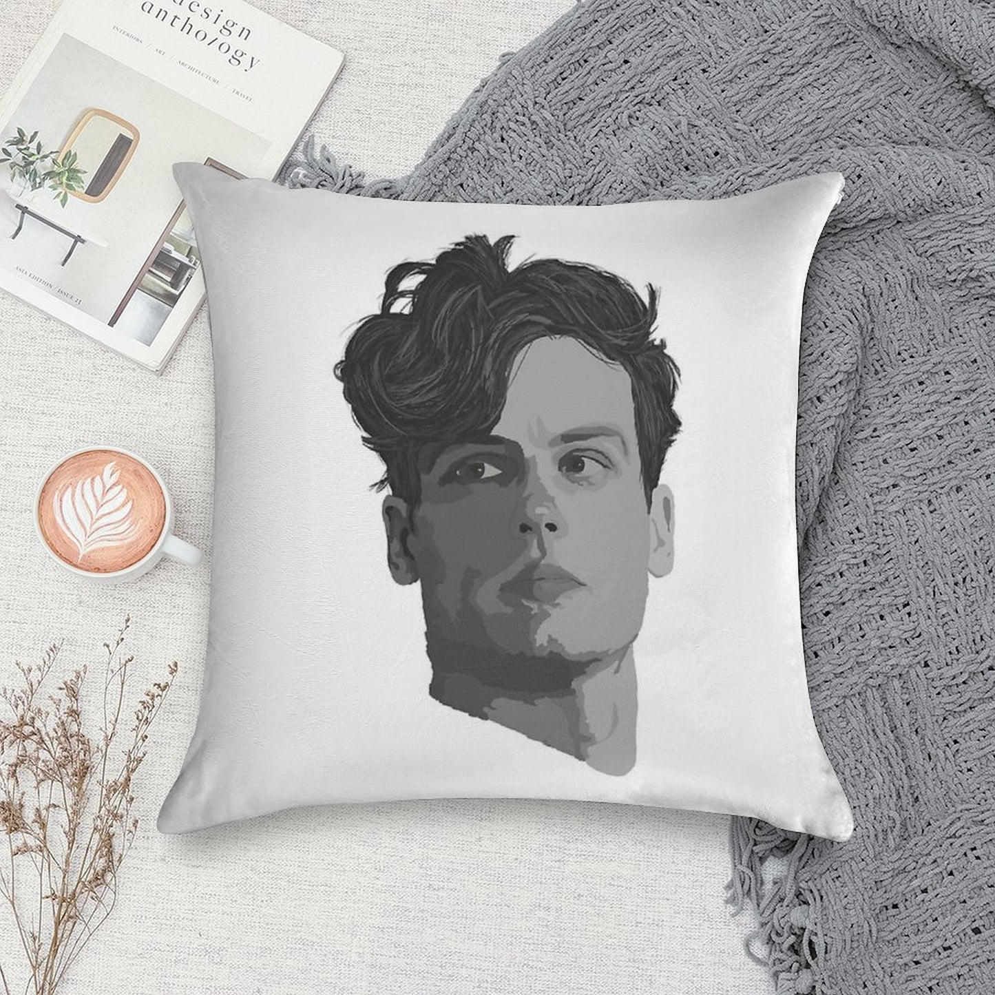 Spencer Reid from Criminal Minds Soft Anti-Pilling Throw Pillow