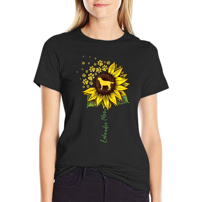 Labrador Mom Sunflower Labrador Retriever Gifts Dog Mom Mama T-Shirt