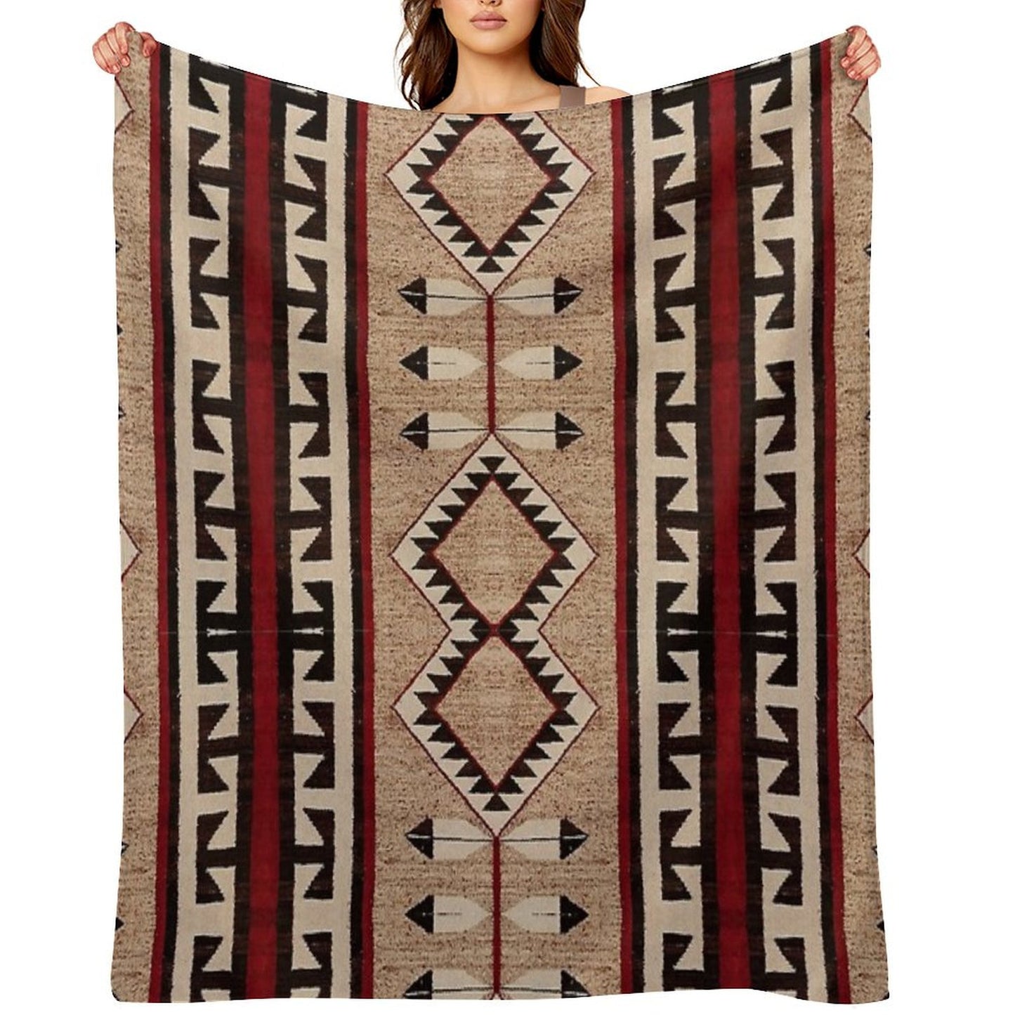 The Eternal  Navajo Pattern Throw Blanket