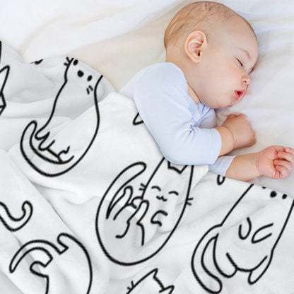 Cats Cats Cats Throw Blanket