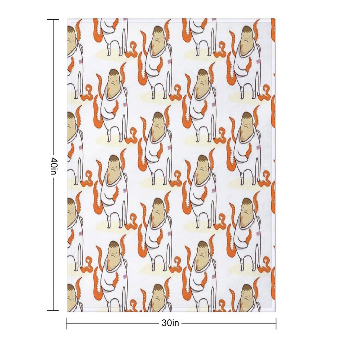 Astronaut - Alien Takeover Throw Blanket