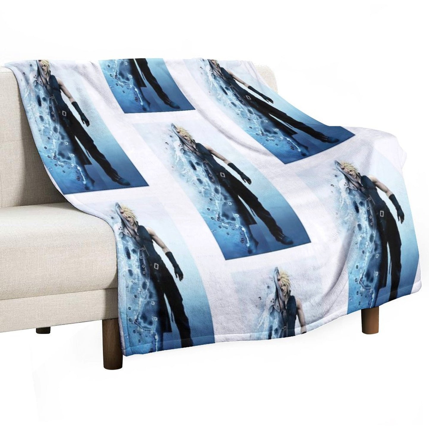 Final Fantasy VII - Sephiroth And Cloud Throw Blanket