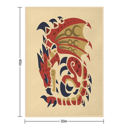 Rathalos Throw Blanket