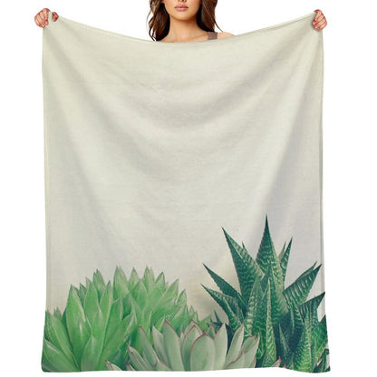 Succulent Forest Throw Blanket