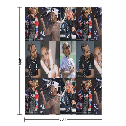 Lewis Hamilton Throw Blanket