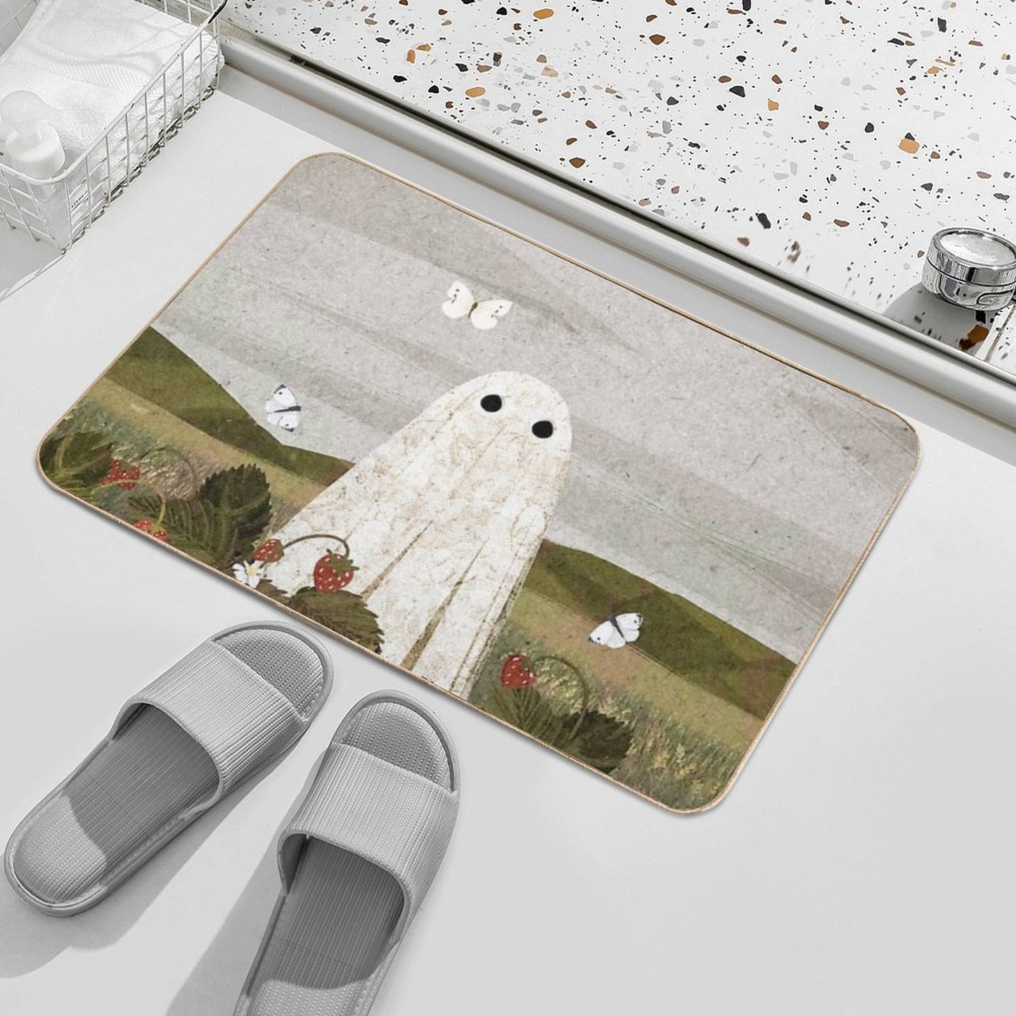 Strawberry Fields Bath Mat