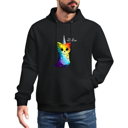 Caticorn T Shirt Unicorn Cat Kittycorn Girls Women Rainbow Breathable Fabric Hoodie