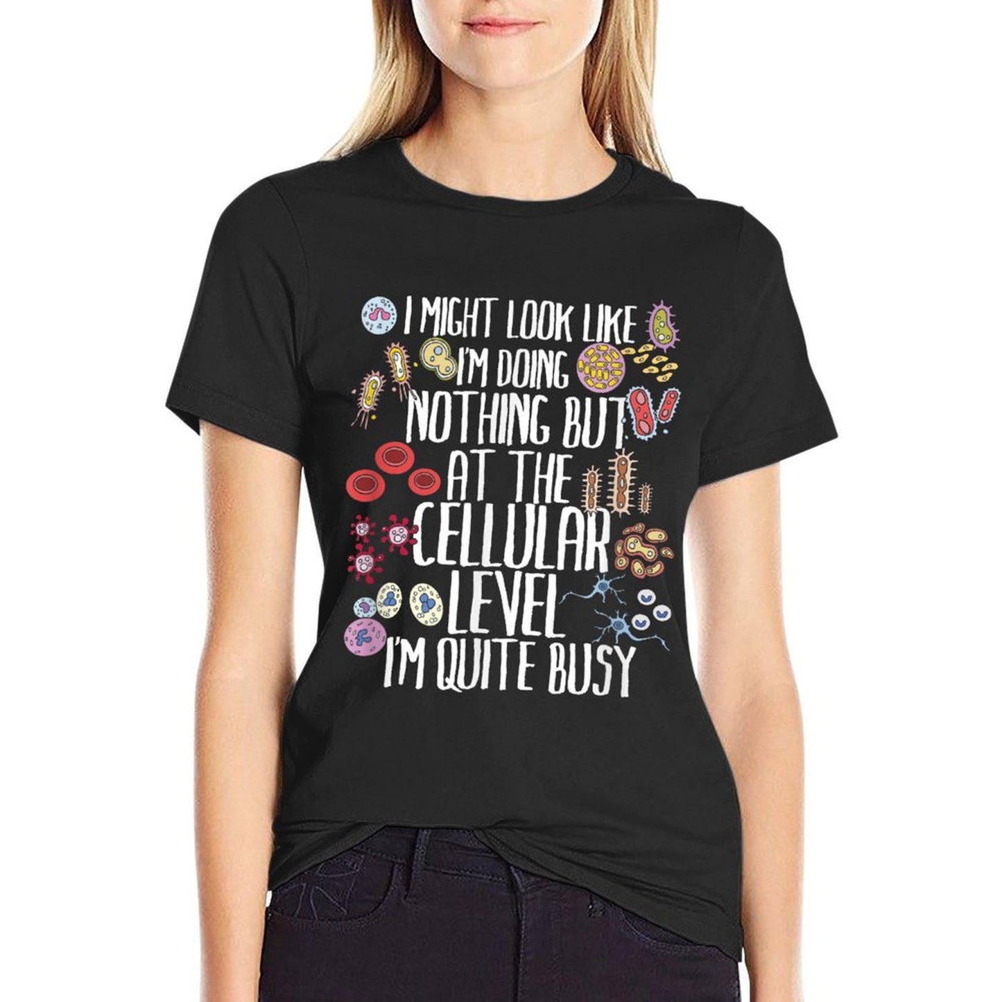 Funny Biology Microbiology Teacher Cellular Botany Molecule T-Shirt