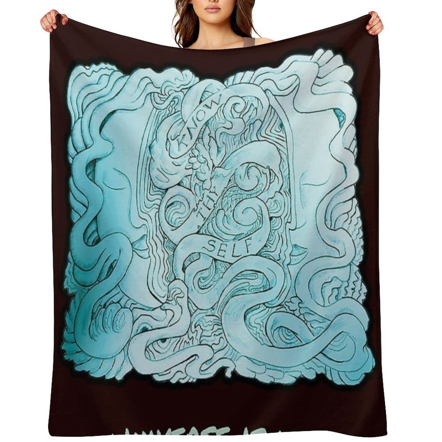 Open Your Mind. The Universe Is Waiting. Throw Blanket