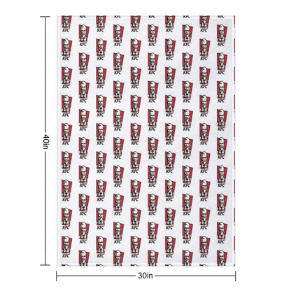 Fast Food Chicken Restaurant KENTUCKY Throw Blanket