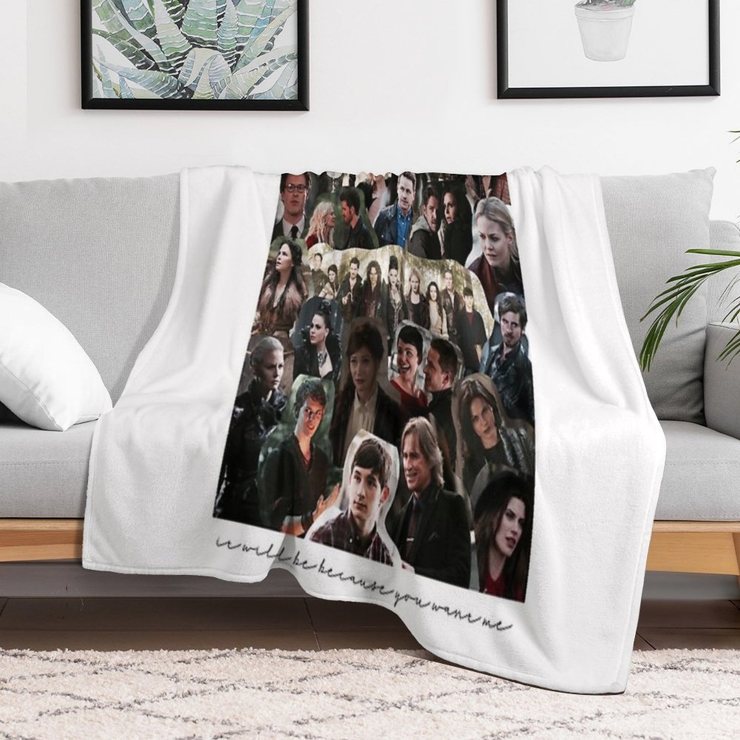Once Upon A Time Collage Throw Blanket