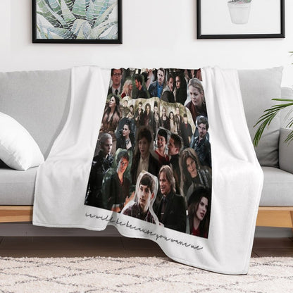 Once Upon A Time Collage Throw Blanket