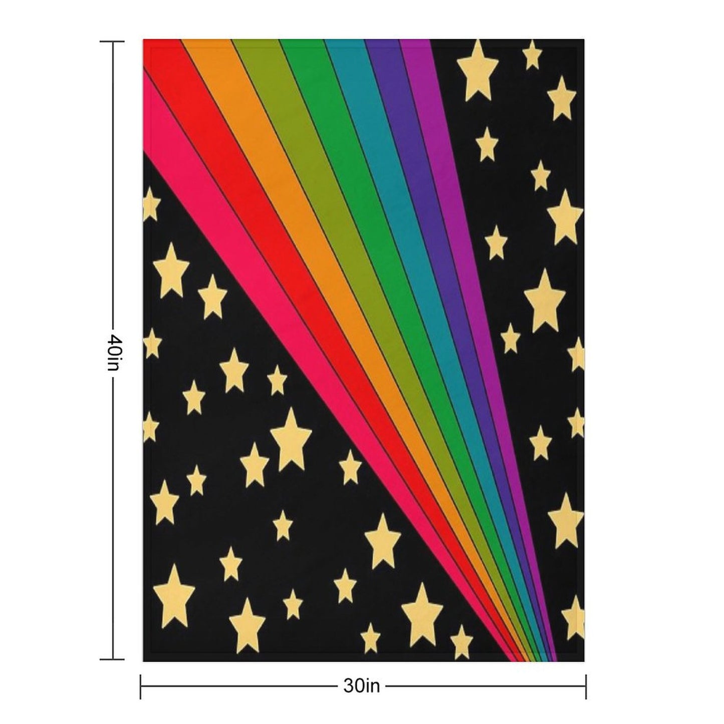 Stars And Rainbow Throw Blanket