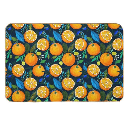 Orange Bloom  Versatile Bath Mat