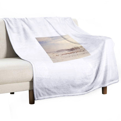 Snowy Valley Throw Blanket