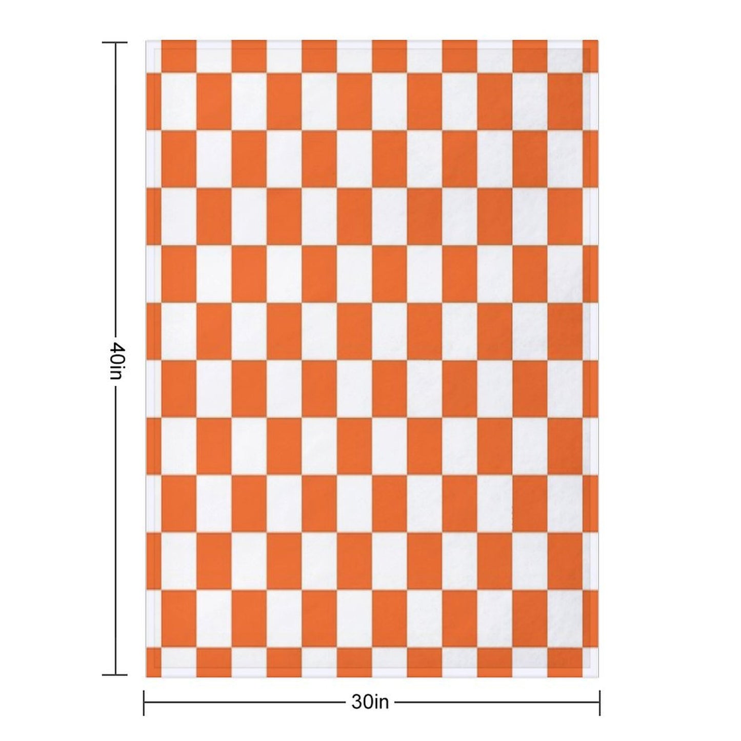 Tennessee Orange And White Checkerboard Throw Blanket