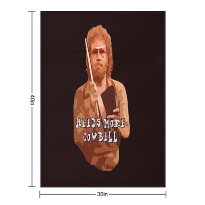 NEEDS MORE COWBELL, PART DEUX Throw Blanket