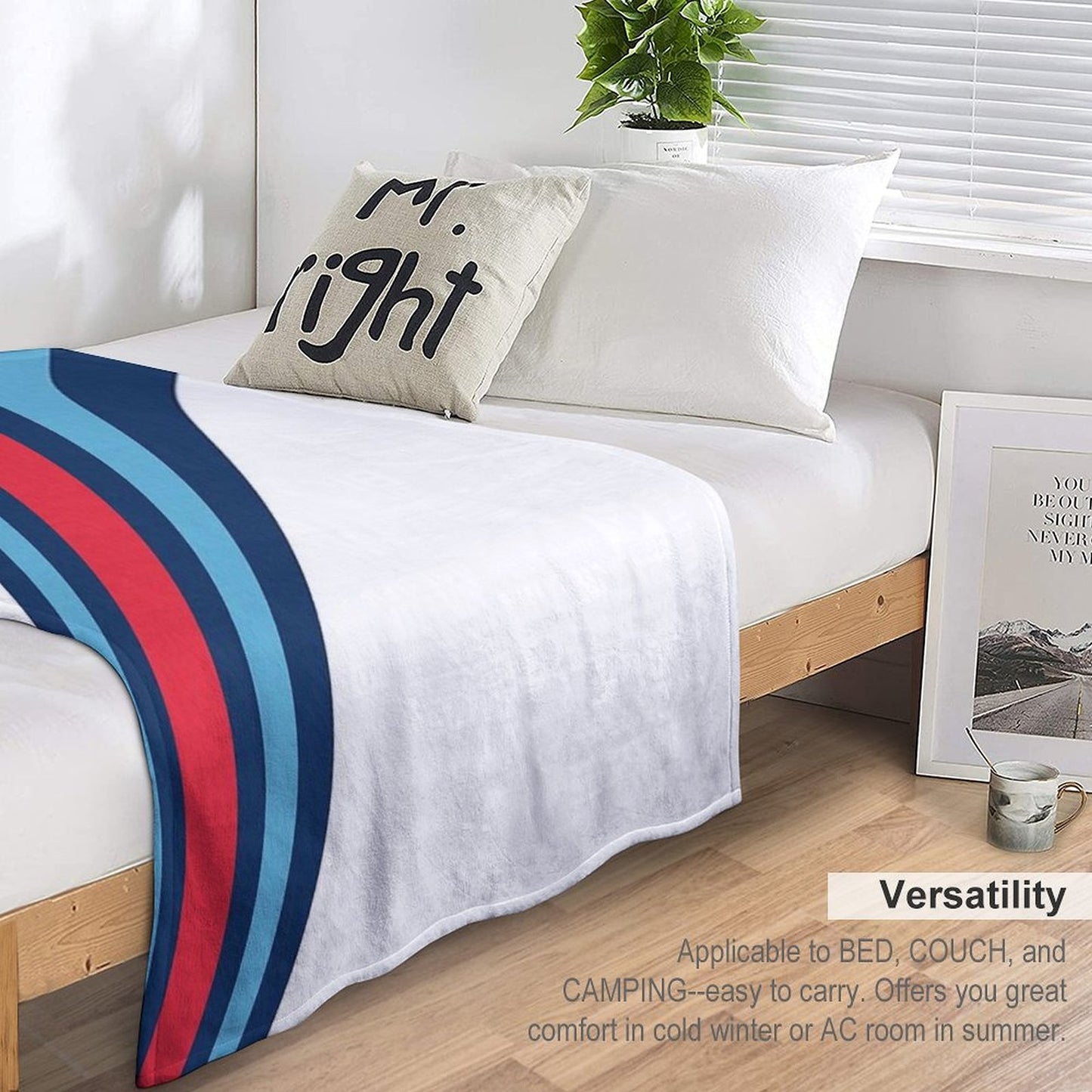 F1 Martini Stripes - Formula One Throw Blanket
