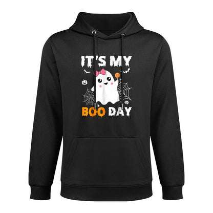Its My Boo Day Halloween Birthday Ghost Moisture-Wicking Hoodie