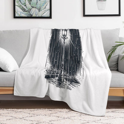 Lamp in The Dark Throw Blanket