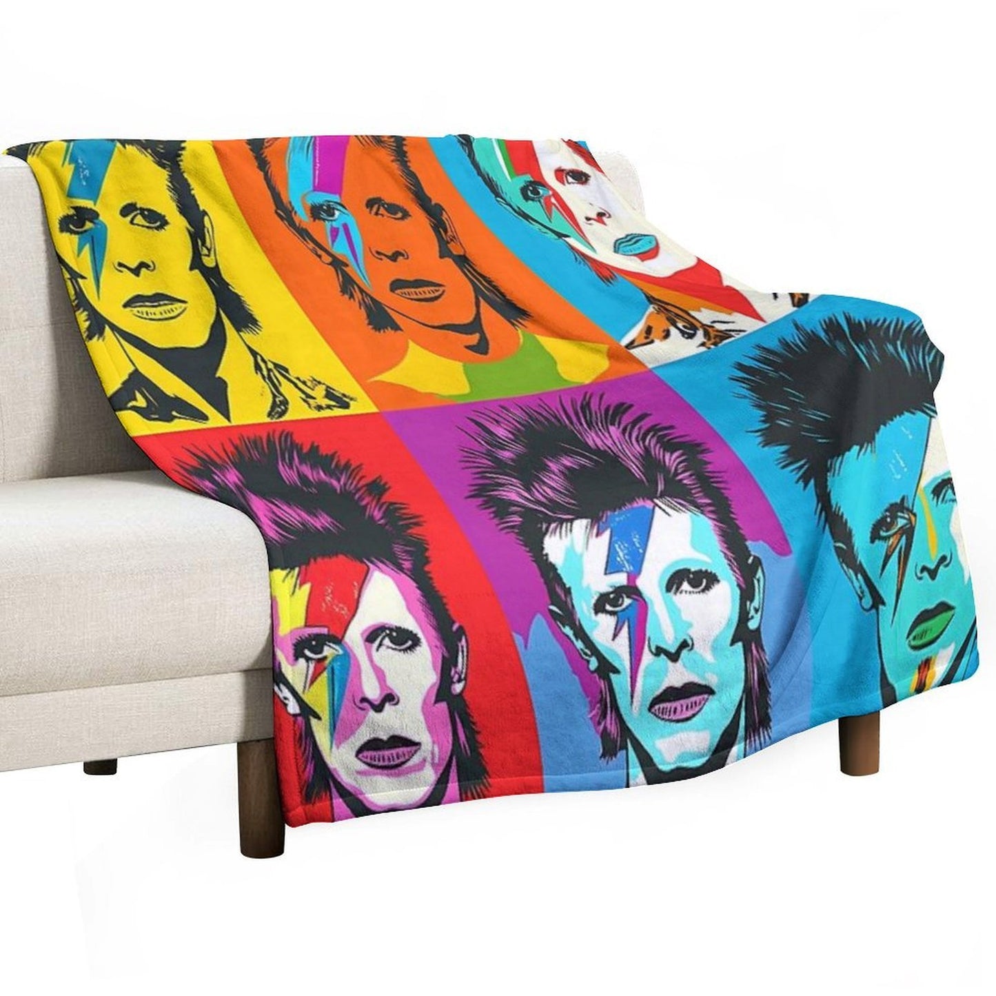 David Bowie Throw Blanket