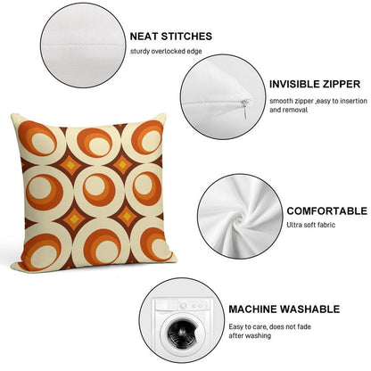 Mid-Century Modern 3 Crescent Soft Style Accent Throw Pillow
