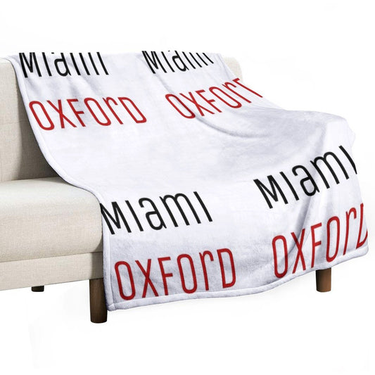 Miami University - Miami Oxford Throw Blanket