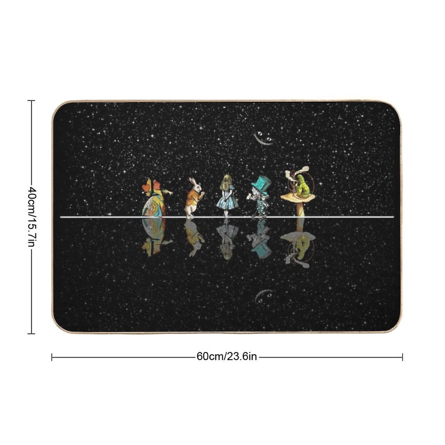 Wonderland Starry Night - Alice In Wonderland Bath Mat